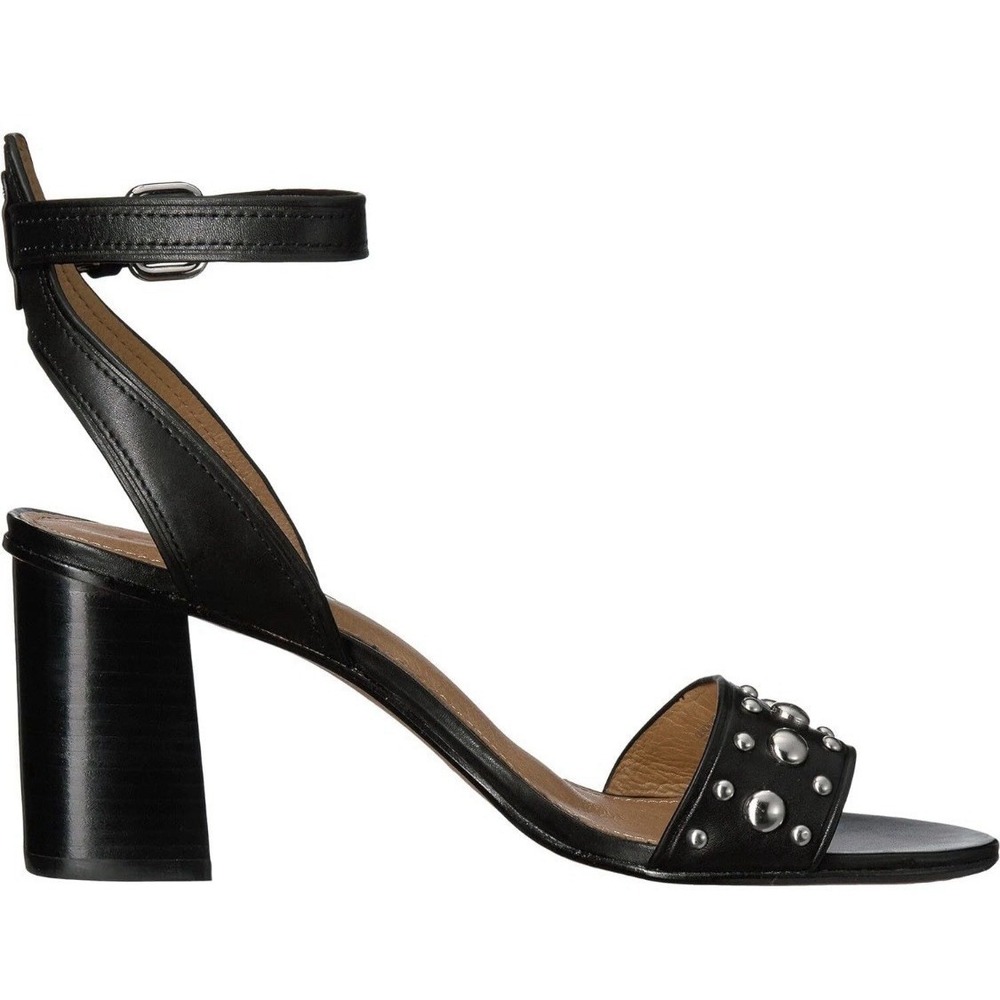 COACH Woman's Paige Studded Heel Sandal‎ Black, Size 6.5 - Picture 2 of 12